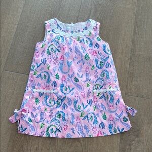 Lilly Pulitzer Pink Mermaid Print Shift Dress
